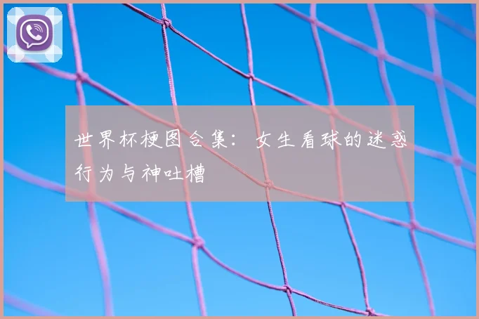 世界杯梗图合集：女生看球的迷惑行为与神吐槽